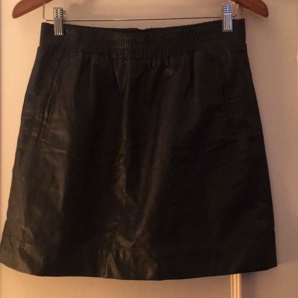 Loft leather skirt